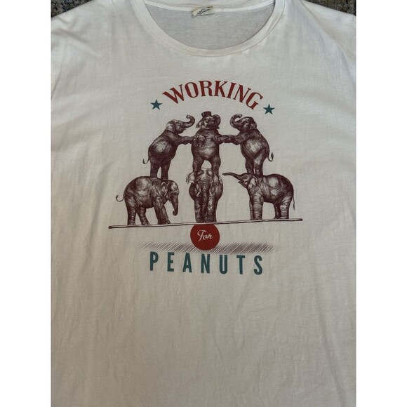 Moncat x Typographia elephants working for peanuts shirt XL HTF red Carpet - Picture 2 of 6